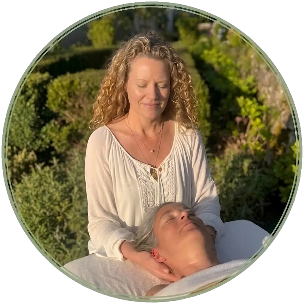 Bea Holst giving a treatment